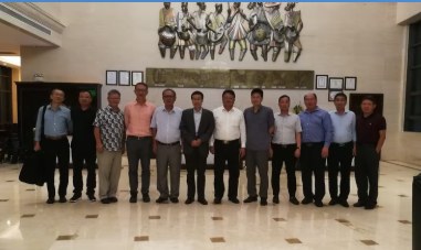 Group photograph with a business delegation